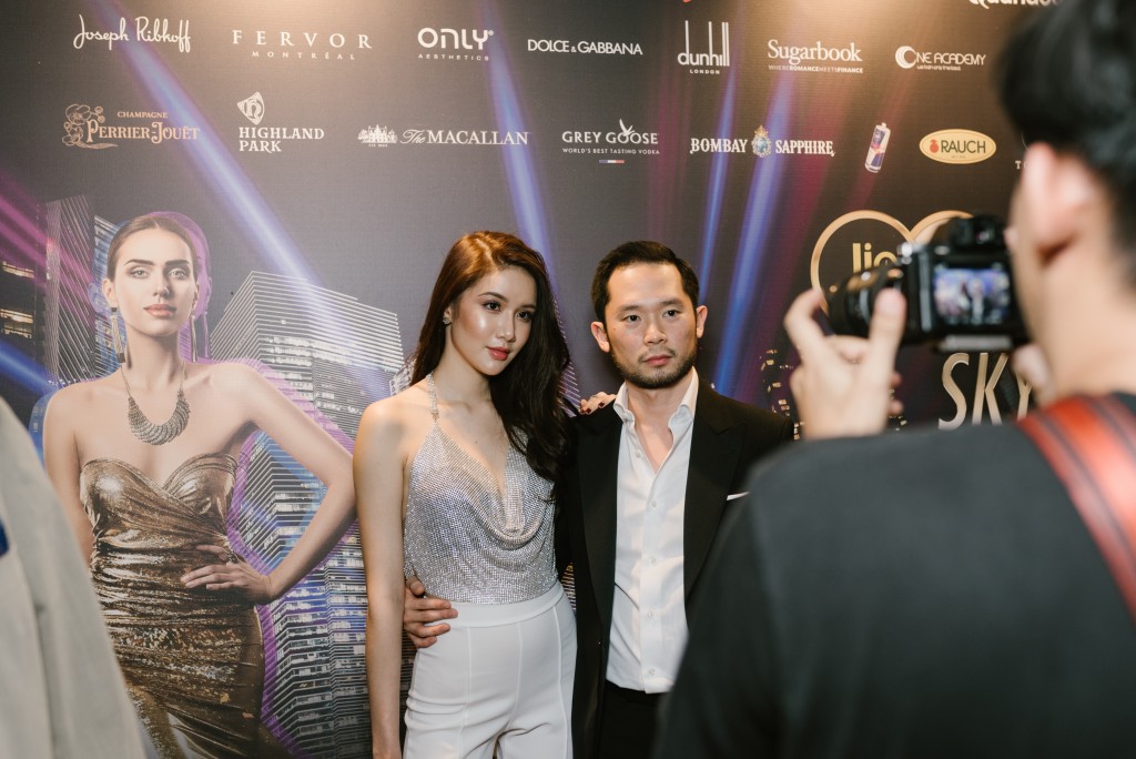 [From Left to Right] Charmaine and Darren Chan, CEO & Founder of Sugarbook, at Martini Bar, Grand Hyatt Singapore for F1 After Party.