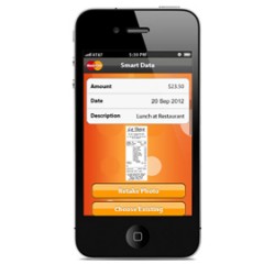 MasterCard Smart Data Mobile App helps corporate card holders manage receipts