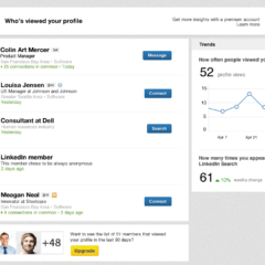 LinkedIn now gives you insights of people that viewed your profile