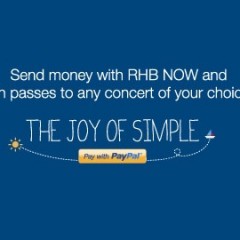 Send Money to PayPal Account with RHB Now to Win Concert Passes