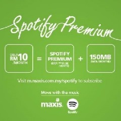 Maxis and Spotify Team Up To Bring The World of Music Through The Internet