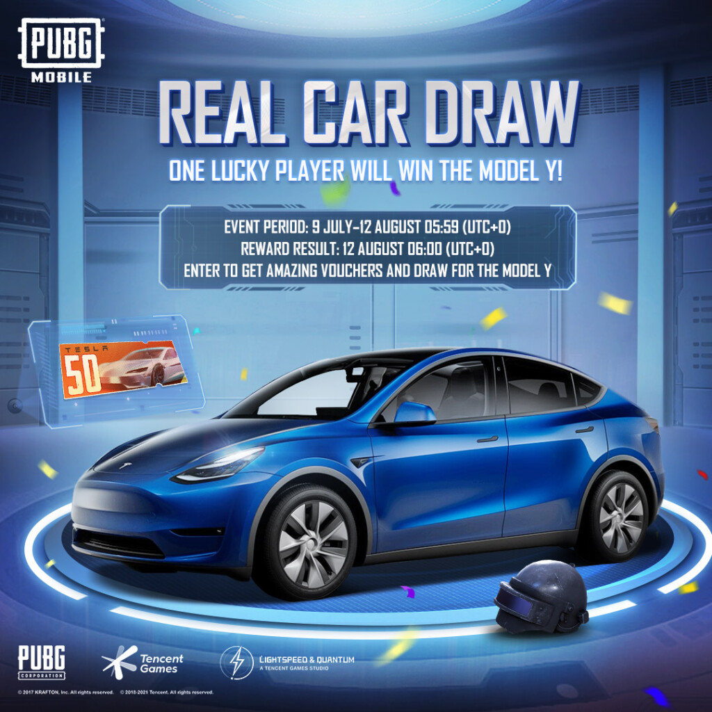 Event _Real Car Draw_ to win TESLA Model Y