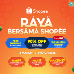 Shopee Unveils ‘Raya Bersama Shopee’ Sale with Massive Discounts and Rewards